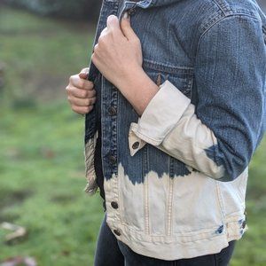 Dip-Dye Bleach Old Navy Denim Jacket